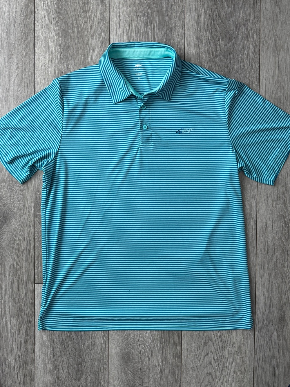 Attack Life by Greg Norman Men's Feeder Striped Polo T-Shirt, Size XL